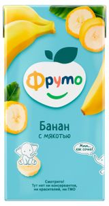 Изображение товара Нектар «Фруто» Банан с мякотью с 3 лет, 500 мл