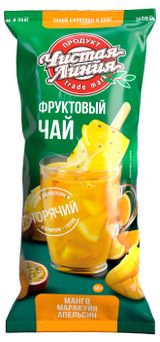 Изображение товара Чай фруктово-ягодный «Чистая Линия» Манго с маракуйей и апельсином эскимо на палочке замороженный, 50 г