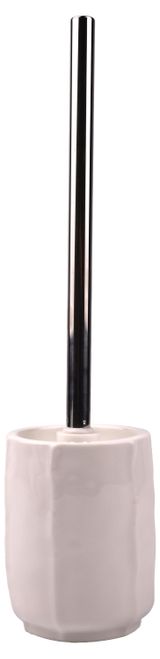 Изображение товара Ершик для унитаза с подставкой Actuel Напольный с подставкой керамика белый, 10х10х37,9 см