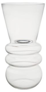 Изображение товара Ваза Actuel фигурная стеклянная прозрачная, 25 см
