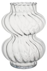 Изображение товара Ваза Actuel Волна фигурная стеклянная прозрачная, 18 см