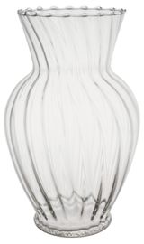 Изображение товара Ваза Actuel Волна стеклянная прозрачная, 27 см