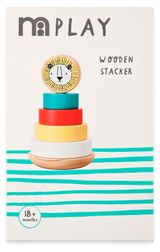 Изображение товара Игрушка Mothercare Пирамидка деревянная Лев, 11x11x20 см