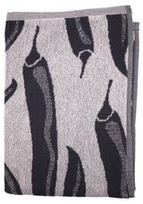 Изображение товара Полотенце кухонное «Речицкий текстиль» Перцы графит 100% хлопок Беларусь, 50х70 см