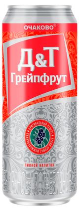 Изображение товара Пивной напиток «Очаково» со вкусом грейпфрута 7%, 0,45 л