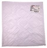 Изображение товара Салфетка декоративная Lenta Белая квадратная с геометрическим узором, 27х27 см 1 шт