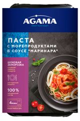 Изображение товара Готовое блюдо Agama Паста с морепродуктами соус маринара замороженная, 250 г
