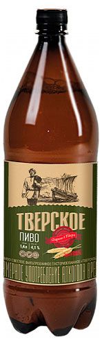 Изображение товара Пиво светлое «Афанасий» Тверское пастеризованное 4,1%, 1,4 л