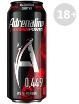 Изображение товара Напиток энергетический Adrenaline Vitamin Power со вкусом Ягод, 449 мл