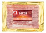 Изображение товара Бекон сырокопченый АШАН Красная птица из свинины на натуральной щепе в нарезке, 200 г