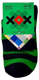 Изображение товара Носки детские для мальчика «ХОХ» темно-синие в полоску, р. 20