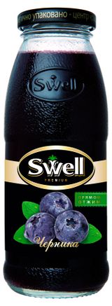 Изображение товара Нектар Swell черничный прямой отжим, 250 мл