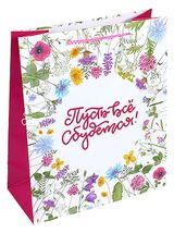 Изображение товара Сумка подарочная бумажная GrandGift 26х32х12 см, 1 шт в ассортименте