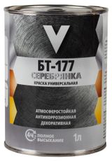 Изображение товара Краска универсальная V БТ-177 серебрянка, 1 л