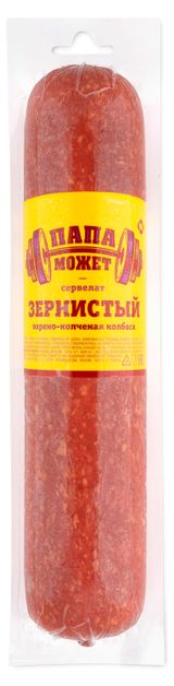 Изображение товара Колбаса варено-копченая «Папа Может» Сервелат Зернистый, 560 г