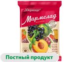 Изображение товара Мармелад «Ударница» Ассорти со вкусами яблока персика вишни чёрной смородины, 275 г