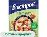 Изображение товара Каша овсяная «Быстров» с изюмом и орехами, 40 г