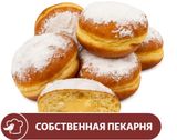 Изображение товара Пончик АШАН со сливочным кремом, 6x70 г