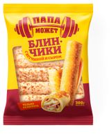 Изображение товара Блинчики сытные «Останкино» с ветчиной и сыром замороженные, 300 г