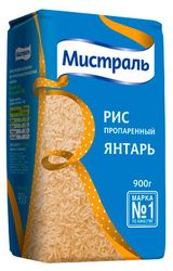 Изображение товара Рис пропаренный «Мистраль» Янтарь длиннозерный, 900 г