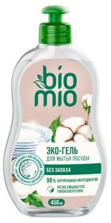 Изображение товара Средство для мытья посуды BioMio без запаха концентрат, 450 мл
