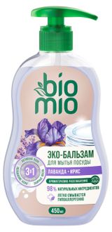 Изображение товара Бальзам для мытья посуды BioMio лаванда и ирис, 450 мл