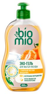 Изображение товара Средство для мытья посуды BioMio мандарин концентрат, 450 мл