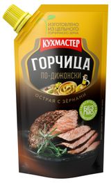 Изображение товара Горчица «КУХМАСТЕР» по-дижонски острая с зернами, 140 г