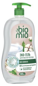 Изображение товара Гель для мытья посуды BioMio без запаха концентрат, 900 мл