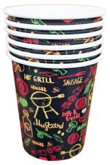 Изображение товара Стаканы одноразовые бумажные Bouquet BBQ, 250 мл х 6 шт