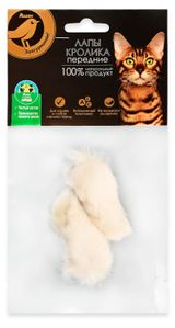 Изображение товара Лакомство для кошек АШАН Золотая птица Лапы кролика передние, 10 г