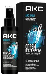 Изображение товара Спрей после бритья «Акс» айс чилл с ароматом мандарина и морозной мяты, 100 мл