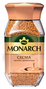 Изображение товара Кофе растворимый MONARCH Crema с бархатистой пенкой, 95 г