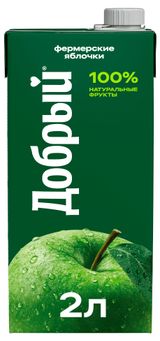 Изображение товара Нектар «Добрый» Яблоко, 2 л