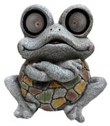 Изображение товара Фигура садовая Лягушка на солнечной батарее, 30х20х27 см