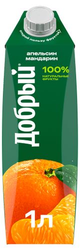 Изображение товара Напиток сокосодержащий «Добрый» апельсин мандарин, 1 л