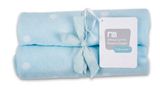 Изображение товара Плед детский Mothercare флисовый голубой, 70x90 см
