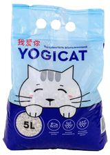 Изображение товара Наполнитель для туалета домашних животных Yogicat минеральный цеолитовый впитывающий, 5 л