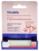Изображение товара Бальзам для губ Vivolife с гиалуроновой кислотой Индия, 5,2 г