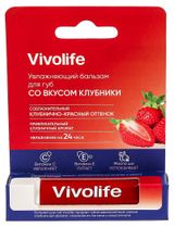 Изображение товара Бальзам для губ Vivolife с клубникой Индия, 5,2 г