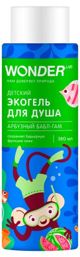 Изображение товара Экогель для душа детский Wonder Lab Арбузный бабл-гам, 380 мл