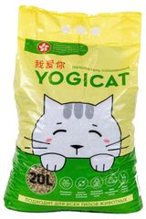 Изображение товара Наполнитель для туалета домашних животных Yogicat растительный впитывающий, 20 л