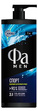 Изображение товара Гель для душа «Фа» Men 2 в 1 Спорт, 1 л