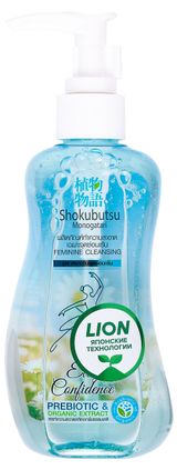 Изображение товара Гель-пена для интимной гигиены Lion Shokubutsu с алоэ вера и софорой, 150 мл