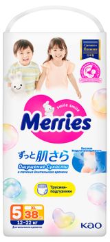 Изображение товара Трусики-подгузники Merries для детей размер XL / 5 (12-22 кг), 38 шт