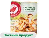 Изображение товара Овощная смесь АШАН Красная птица Картофель с грибами замороженная, 400 г