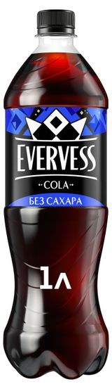 Изображение товара Напиток газированный Evervess Кола без сахара, 1 л