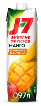 Изображение товара Нектар J7 Манго с мякотью, 970 мл