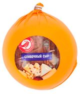 Изображение товара Сыр полутвердый сливочный АШАН Красная птица БЗМЖ 45%, 1 шар ~ 1 кг