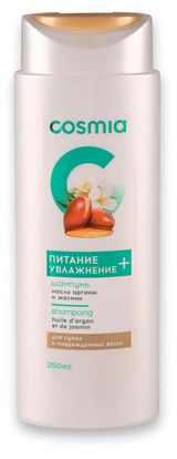 Изображение товара Шампунь-уход для волос Cosmia Масло арганы и жасмин, 250 мл